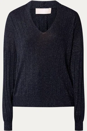 Liu Jo Fijngebreide pullover met cut-out detail en lurex
