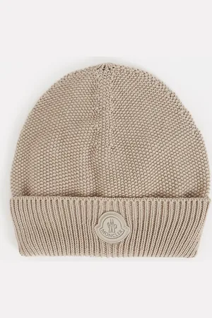 Moncler Grofgebreide muts met logo