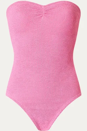 Hunza G Brooke bandeau badpak met structuur