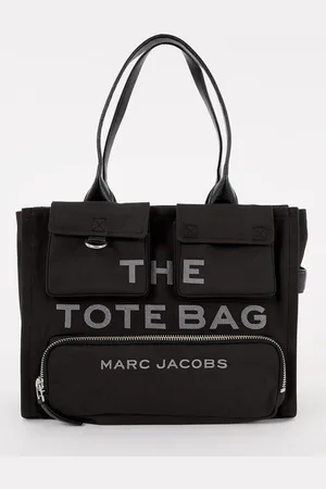 Marc Jacobs The Large Tote schoudertas van canvas met leren details