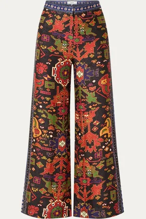 Bash Vlyde high waist wide fit pantalon met grafische print