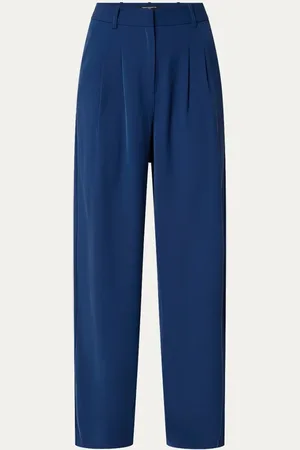 French Connection Harrie high waist wide fit pantalon met plooidetail
