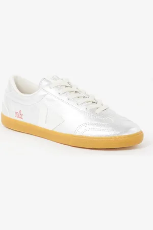 Veja Volley x NK sneaker van leer met metallic finish