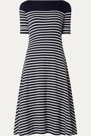 Ralph Lauren Midi jurk met streepprint