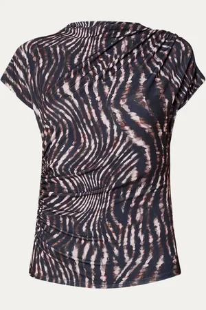 French Connection Zina Portia top met zebraprint