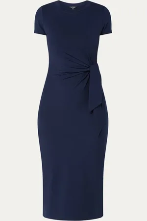 Ralph Lauren Midi jurk met knoopdetail