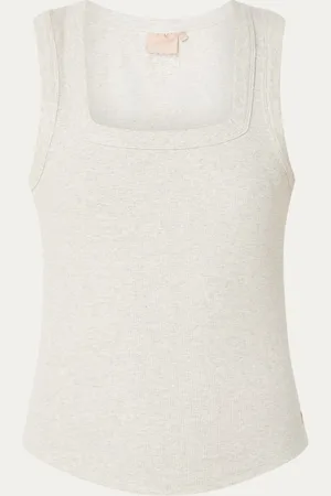 Josh V Dieda tanktop met ribstructuur