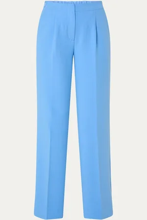 Opus Maigo Palazzo high waist wide fit pantalon met steekzakken