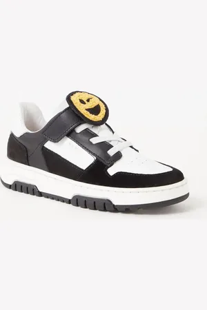 Nubikk Basket Court JR sneaker van leer met suède details