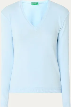 Benetton Fijngebreide pullover met V-hals