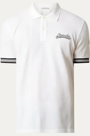Moncler Regular fit polo van piqué katoen met logoborduring