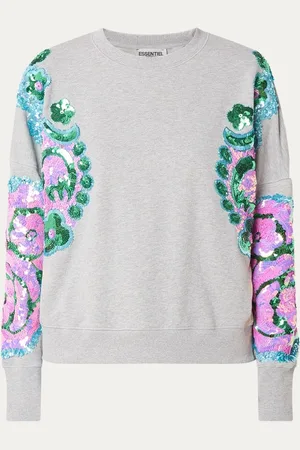 Essentiel Antwerp Hecrazy sweater met pailletten