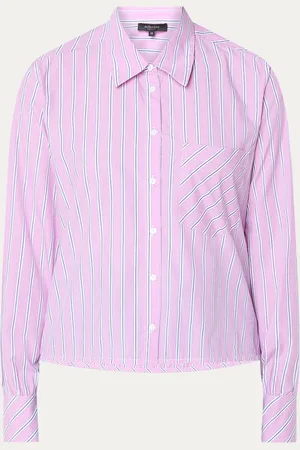 Claudia Sträter Blouse met streepprint en borstzak