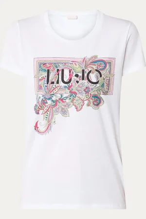 Liu Jo T-shirt met logoprint en strass