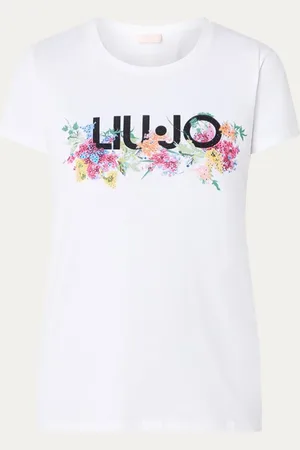Liu Jo T-shirt met logoprint en strass