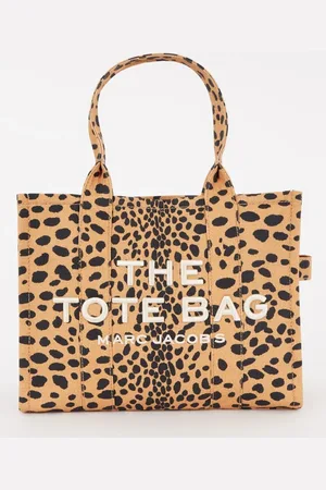 Marc Jacobs The Large Tote schoudertas van canvas met panterprint