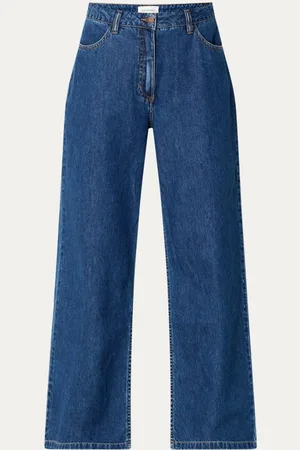 MSCH MSCHElena high waist wide leg jeans van biologisch katoen met donkere wassing