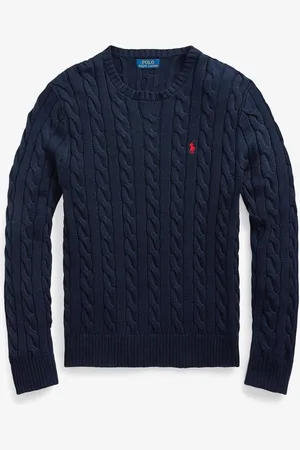 Ralph Lauren Kabelgebreide trui met logoborduring