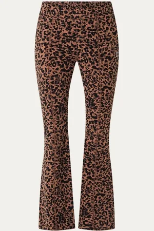 10 days High waist flared legging van biologisch katoen met panterprint