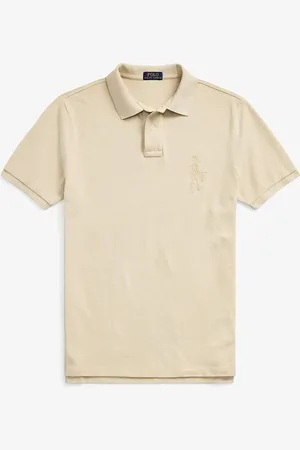 Ralph Lauren Custom Slim Fit Big Pony Mesh Polo Shirt