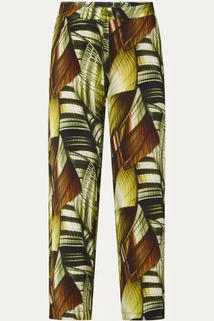 Claudia Sträter High waist wide fit broek met print