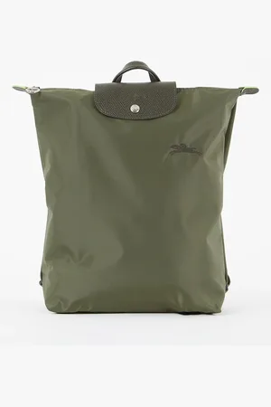 Longchamp Le Pliage rugzak M met leren details
