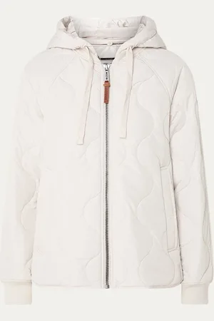 Moscow Swags quilted jack met afneembare capuchon