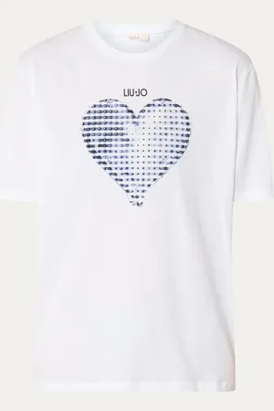 Liu Jo T-shirt met logoprint en strass