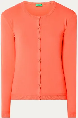 Benetton Fijngebreid vest met ronde hals