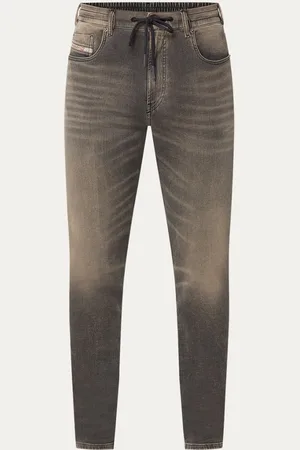 Diesel 2062 D-Strukt slim fit joggingbroek van denim met trekkoord