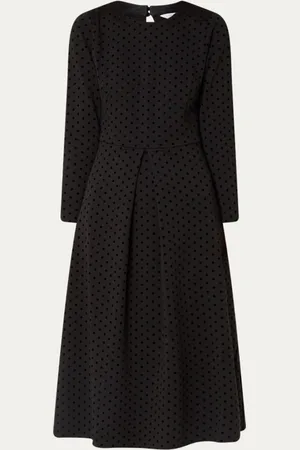 L.K. Bennett L-K-Bennett Marim midi jurk met stippenprint