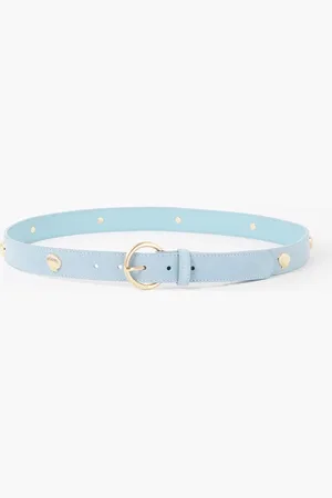 Fabienne Chapot Studded Shell riem van suède