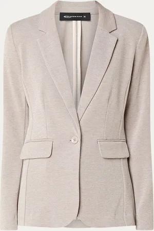 Expresso Blazer met schoudervulling en klepzakken
