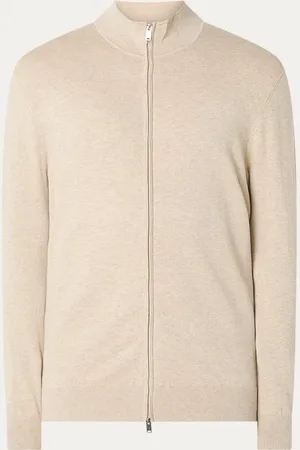 Profuomo Luxury fijngebreid vest in lyocellblend