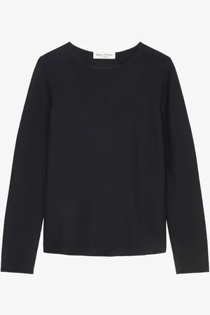 Marc O’ Polo Fijngebreide pullover met boothals