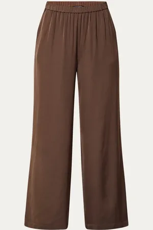 French Connection Sera high waist wide fit pantalon van satijn