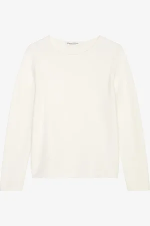 Marc O’ Polo Fijngebreide pullover met boothals
