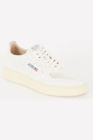 Autry Medalist Easyknit Low sneaker met details van leer