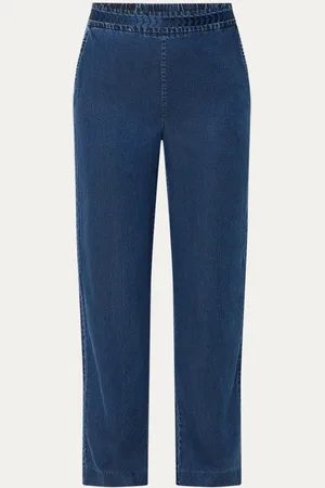 Mos Mosh MMBalia high waist straight fit pantalon van lyocell met steekzakken