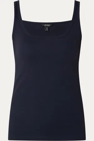 Ralph Lauren Ribgebreide tanktop van katoen