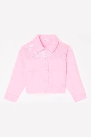 Billieblush Spijkerjas met pailletten