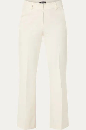 Claudia Sträter High waist straight fit pantalon met steekzakken