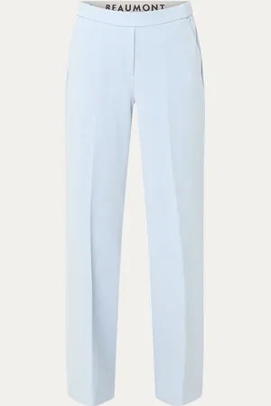 beaumont Hope mid waist flared fit pantalon met steekzakken