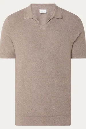 Profuomo Luxury regular fit polo in lyocellblend