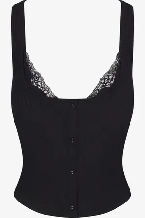 SKIMS Soft Lounge tanktop met details van kant