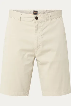 HUGO BOSS Straight fit korte chino met steekzakken