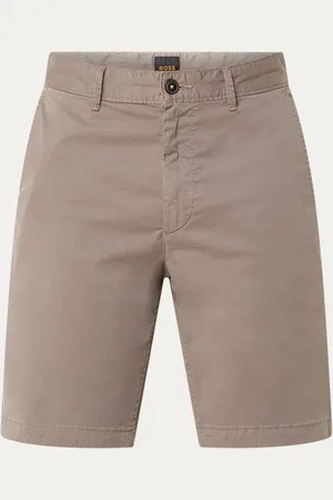 HUGO BOSS Straight fit korte chino met steekzakken