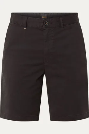 HUGO BOSS Straight fit korte chino met steekzakken