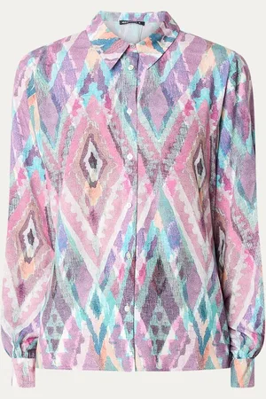 Expresso Blouse met ballonmouw en print
