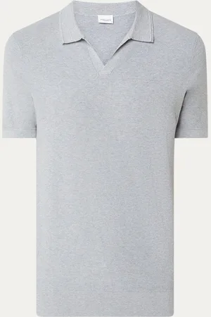 Profuomo Luxury regular fit polo in lyocellblend